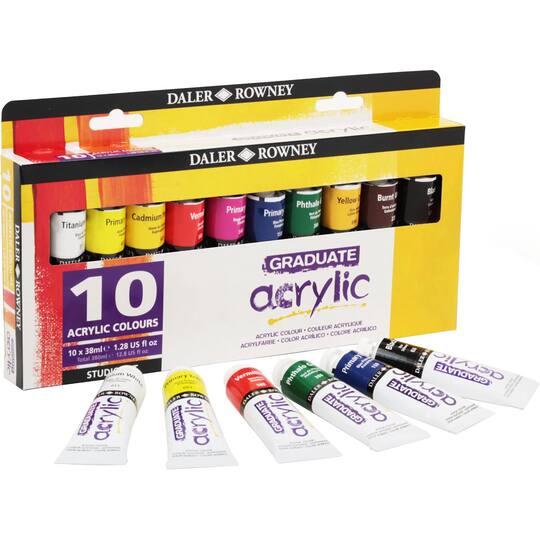 Daler-Rowney® Graduate Acrylic Paint Selection Set